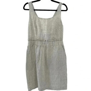 Greylin Linen Striped Sleeveless Mini Dress